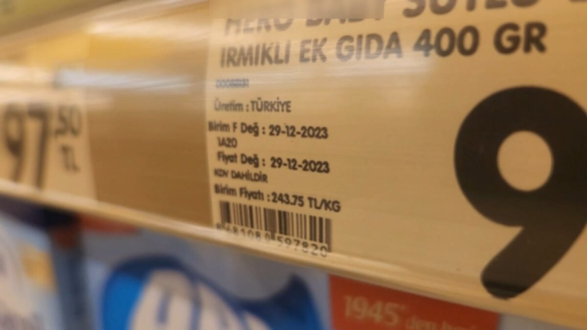 Asgari ücretin açıklanmasının hemen sonrasında zincir marketlerdeki fiyat etiketi değişiklikleri dikkat çekti.