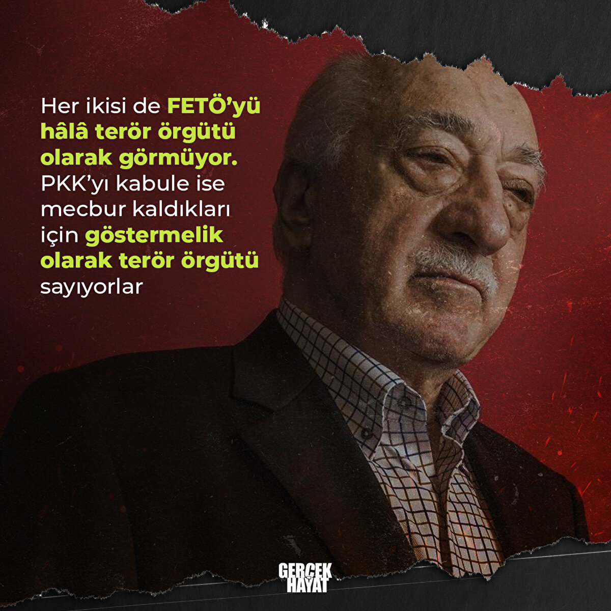 PKK’yı kabule ise mecbur kaldıkları için göstermelik olarak terör örgütü sayıyorlar