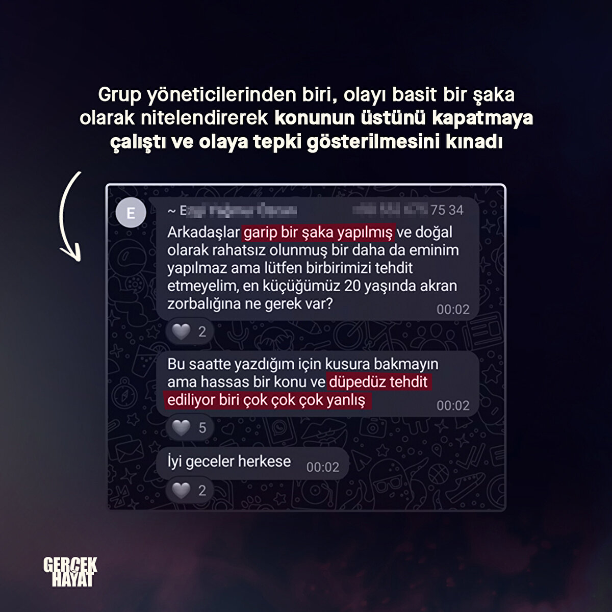 Konunun &#252;st&#252; kapatılmaya &#231;alışılarak olaya tepki g&#246;steren &#246;ğrenciler hedef alındı