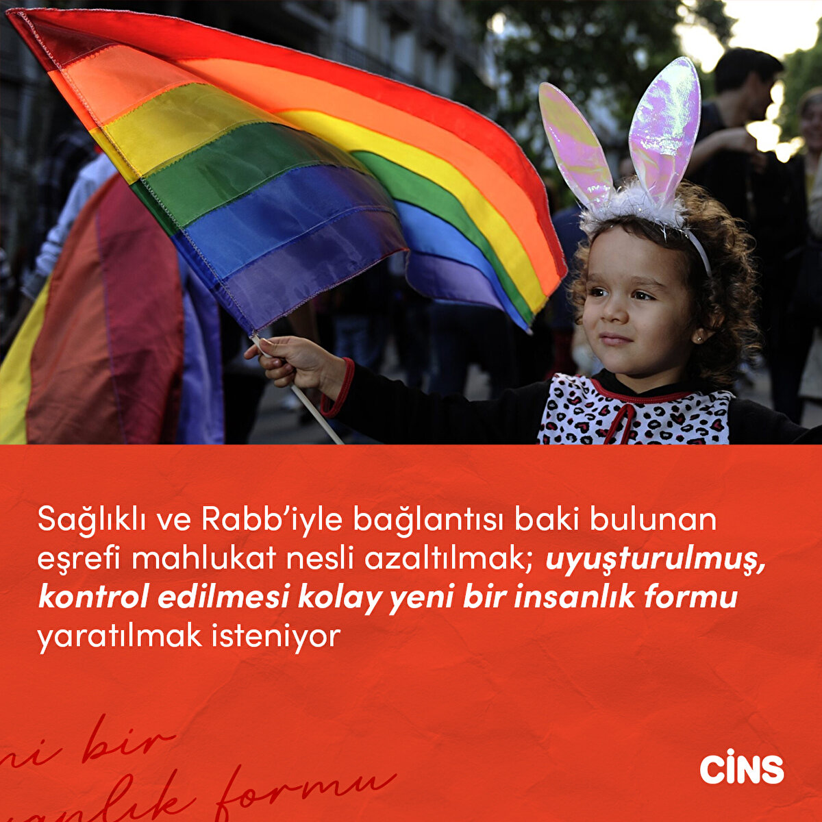 Sağlıklı ve Rabb’iyle bağlantısı baki bulunan eşrefi mahlukat nesli azaltılmak; uyuşturulmuş, kontrol edilmesi kolay yeni bir insanlık formu yaratılmak isteniyor