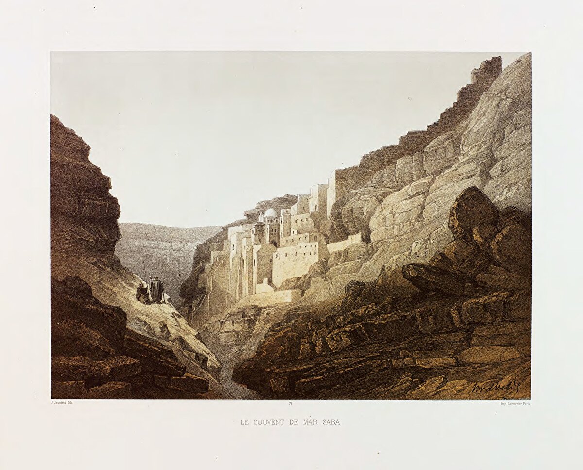 5. yüzyıl sonlarında bu bölgeye öğrencileriyle gelen Aziz Mar Saba tarafından inşa ettirilen manastır, yüzyıllar boyunca kendine özgü birçok geleneği korumasıyla dikkati çekmektedir.