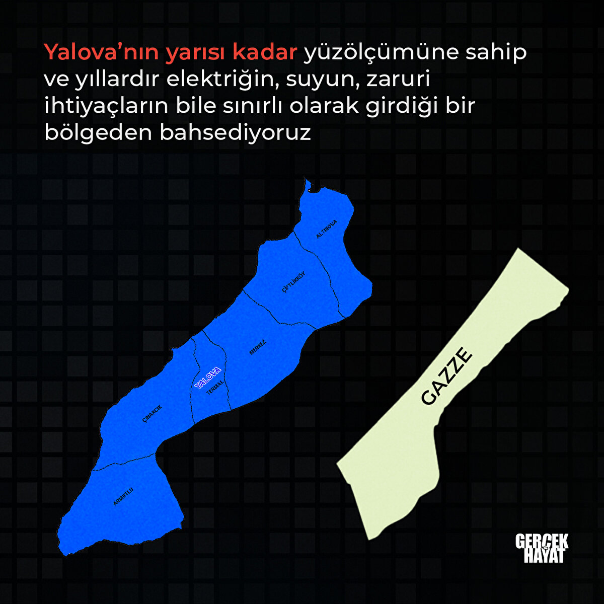 Yalova’nın yarısı kadar yüzölçümüne sahip bir bölgeden bahsediyoruz