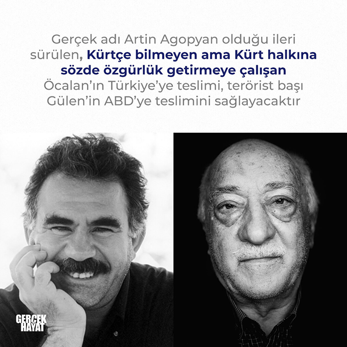 Öcalan’ın Türkiye’ye teslimi, terörist başı Gülen’in ABD’ye teslimini sağlayacaktır