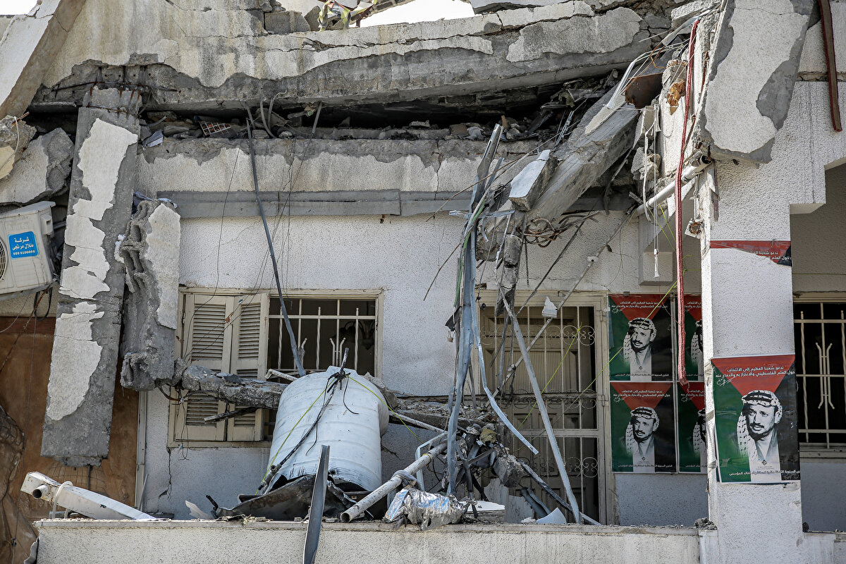 Filistin'in sembol ismi Arafat'ın eşi Süha Hanım'ın kullandığı ve ahşap bir çalışma masasının bulunduğu odanın da tavanı çöktü. Bu odada aynı zamanda eski Filistin lideri ve eşine ait resmî belgeler ile Arafat'ın 1994 yılında aldığı Nobel Barış Ödülü'nün bir kopyası da bulunuyordu.