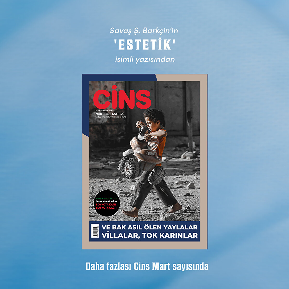 Savaş Ş. Barkçin'in 'Estetik' isimli yazısından 