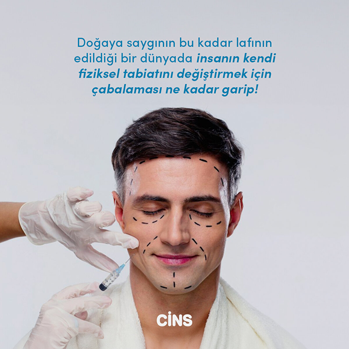 Doğaya saygının bu kadar lafının edildiği bir dünyada insanın kendi fiziksel tabiatını değiştirmek için çabalaması ne kadar garip! 