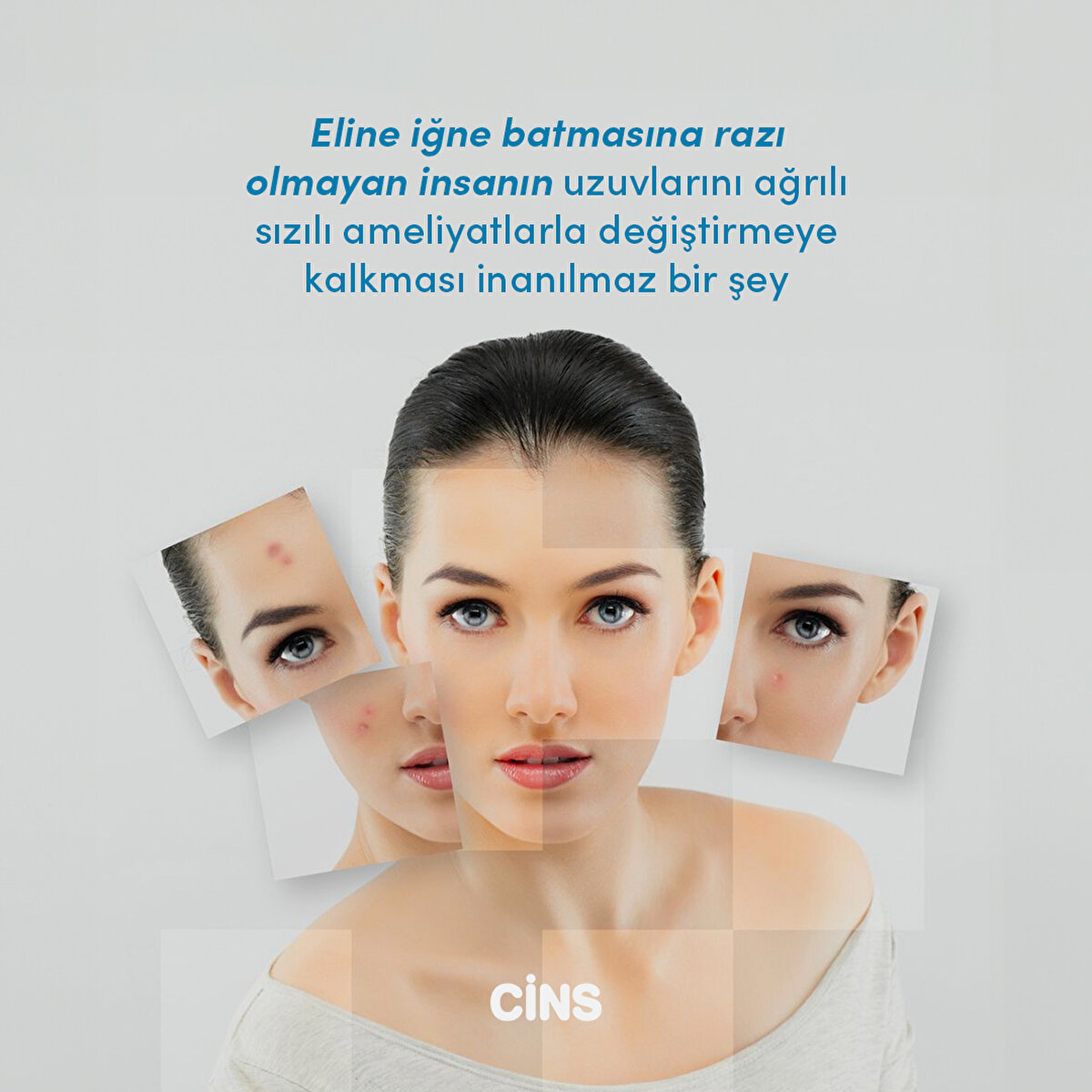 Eline iğne batmasına razı olmayan insanın uzuvlarını ağrılı sızılı ameliyatlarla değiştirmeye kalkması inanılmaz bir şey