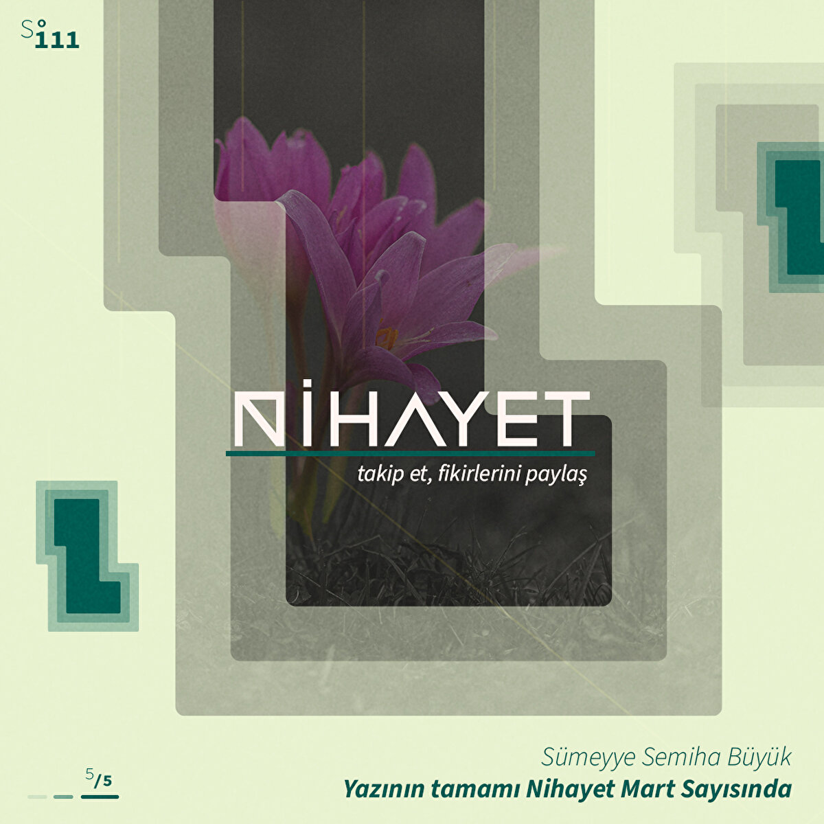 Yazının tamamı Nihayet Mart Sayısında