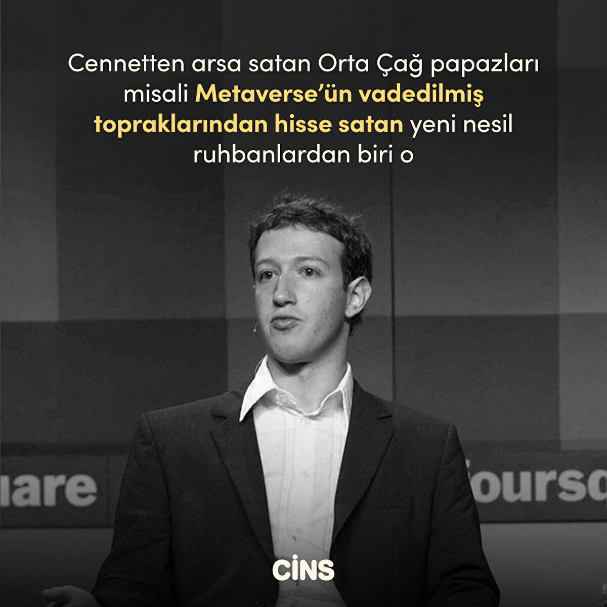 Cennetten arsa satan Orta Çağ papazları misali Metaverse’ün vadedilmiş topraklarından hisse satan yeni nesil ruhbanlardan biri o