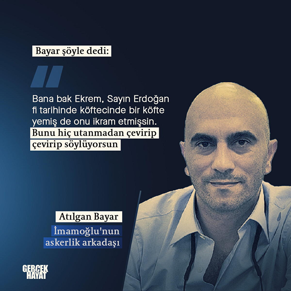 Bunu hiç utanmadan çevirip çevirip söylüyorsun