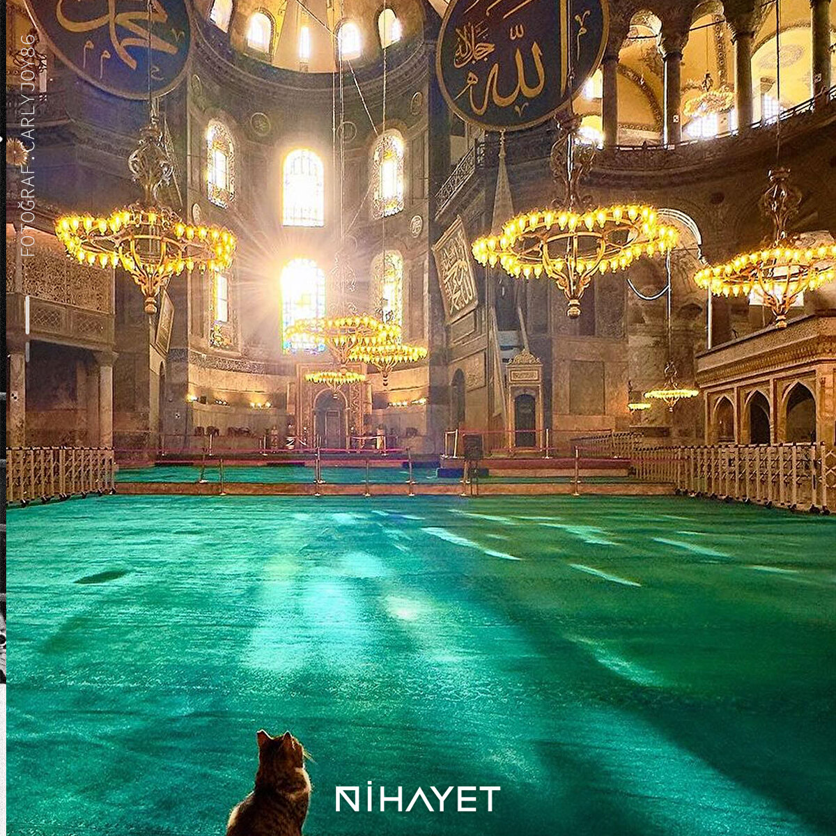 Çiçeği altın yaldız, suyu telli pulludur;<br>Ay ve güneş ezelden iki İstanbulludur.<br>Denizle toprak, yalnız onda ermiş visale,<br>Ve kavuşmuş rüyalar, onda, onda misale.<br><br>Necip Fazıl Kısakürek