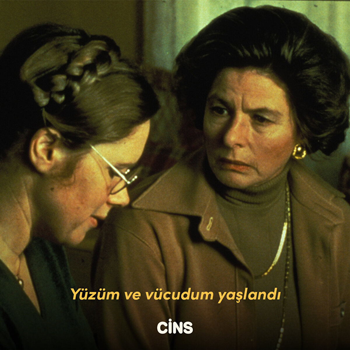 Yüzüm ve vücudum yaşlandı