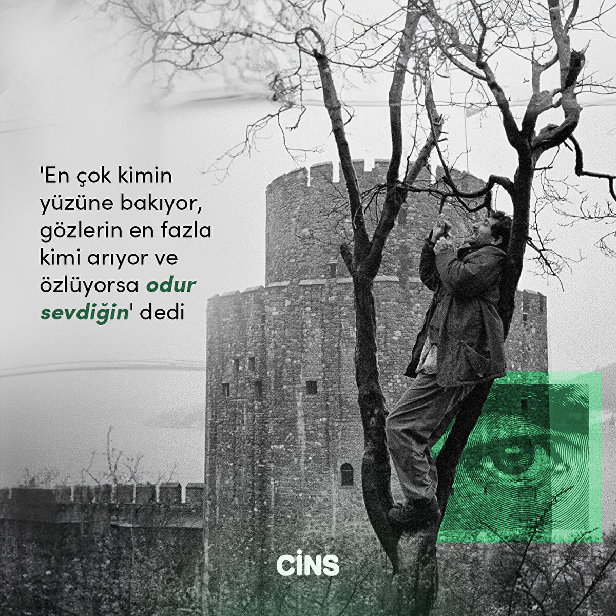 Ve ekledi tereddüt etmeden, 'göz hem hikmet arayan tefekkürün hem de yoldan çıkaran ayartının yuvasıdır'