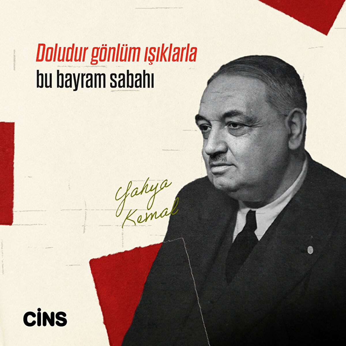 Yahya KemalDoludur g&#246;nl&#252;m ışıklarla bu bayram sabahı