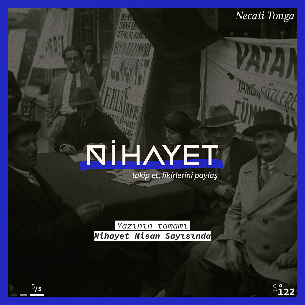 Yazının Tamamı Nihayet Nisan Sayısında