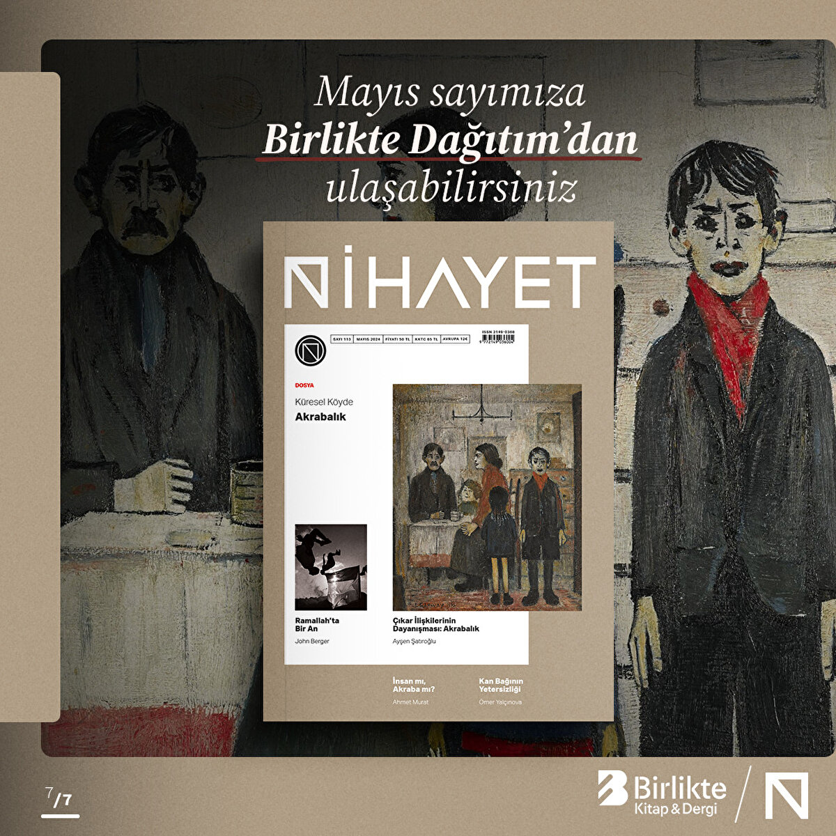 Mayıs Sayımıza Birlikte Dağıtım'dan ulaşabilirsiniz.