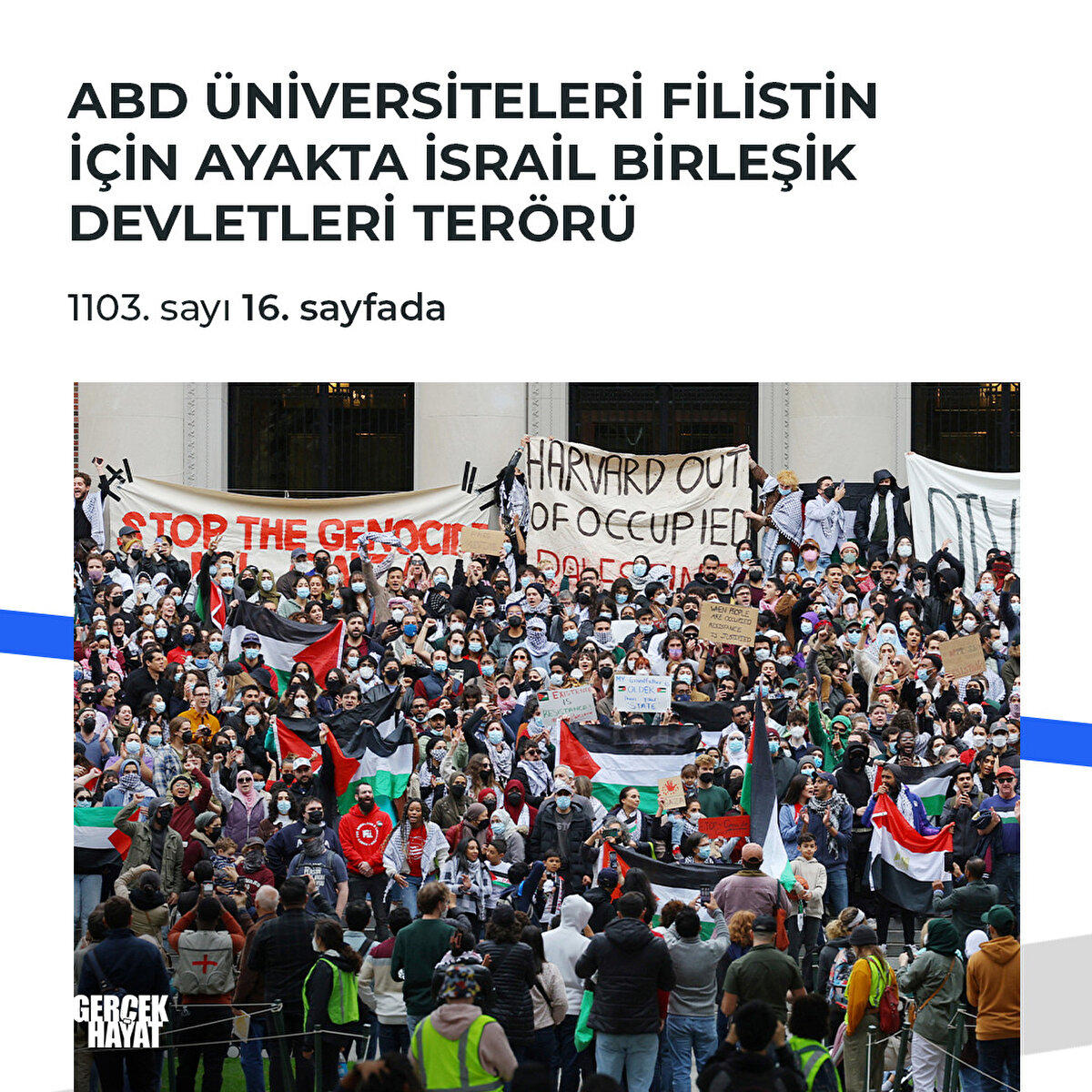 Üniversitelerde Gazze dayanışması