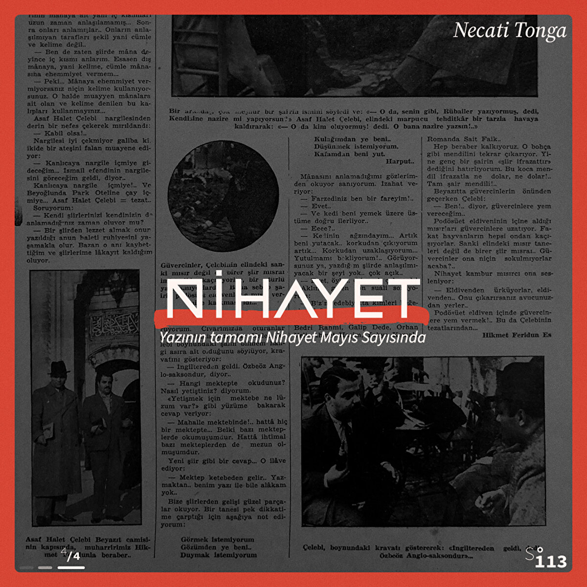 Yazının Tamamı Nihayet Mayıs Sayısında