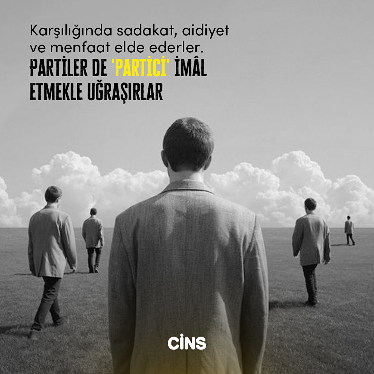Karşılığında sadakat, aidiyet ve menfaat elde ederler. Partiler de 'partici' imâl etmekle uğraşırlar