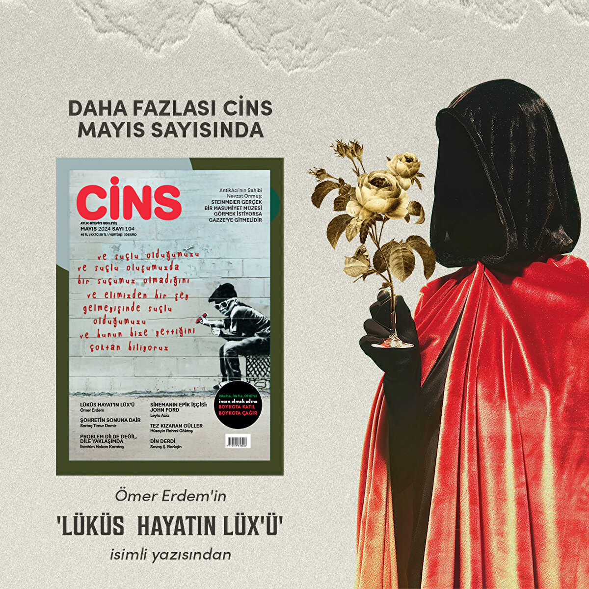 Ömer Erdem'in 'Lüküs  hayatın Lüx'ü' isimli yazısından 