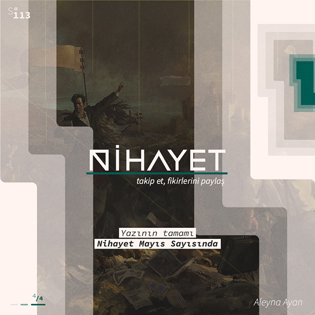 Yazının Tamamı Nihayet Mayıs Sayısında