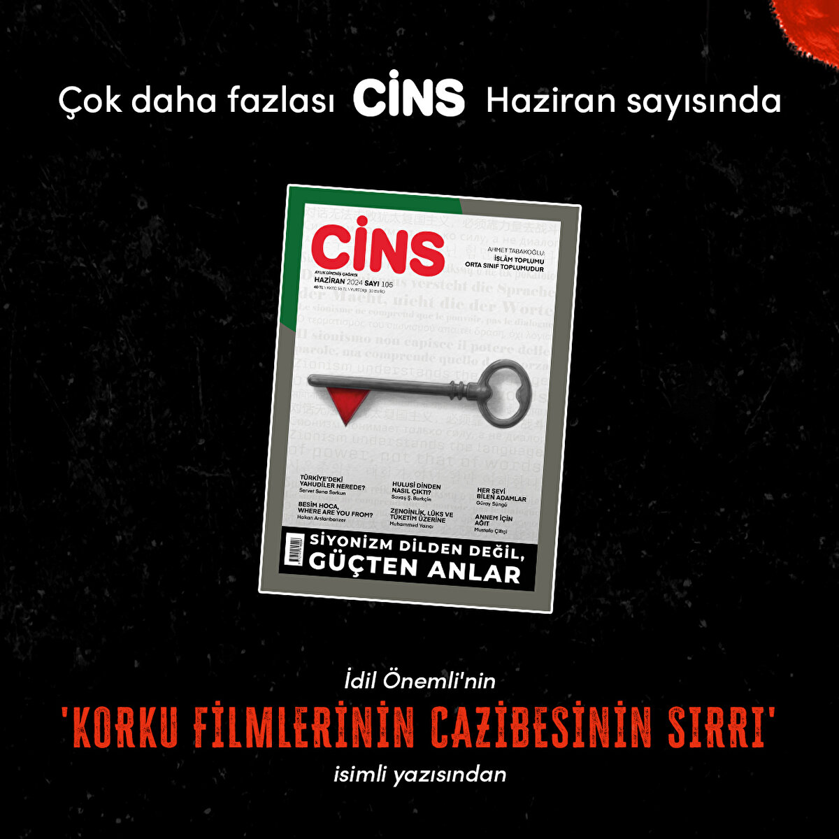 İdil Önemli'nin 'Korku filmlerinin cazibesinin sırrı' isimli yazısından 