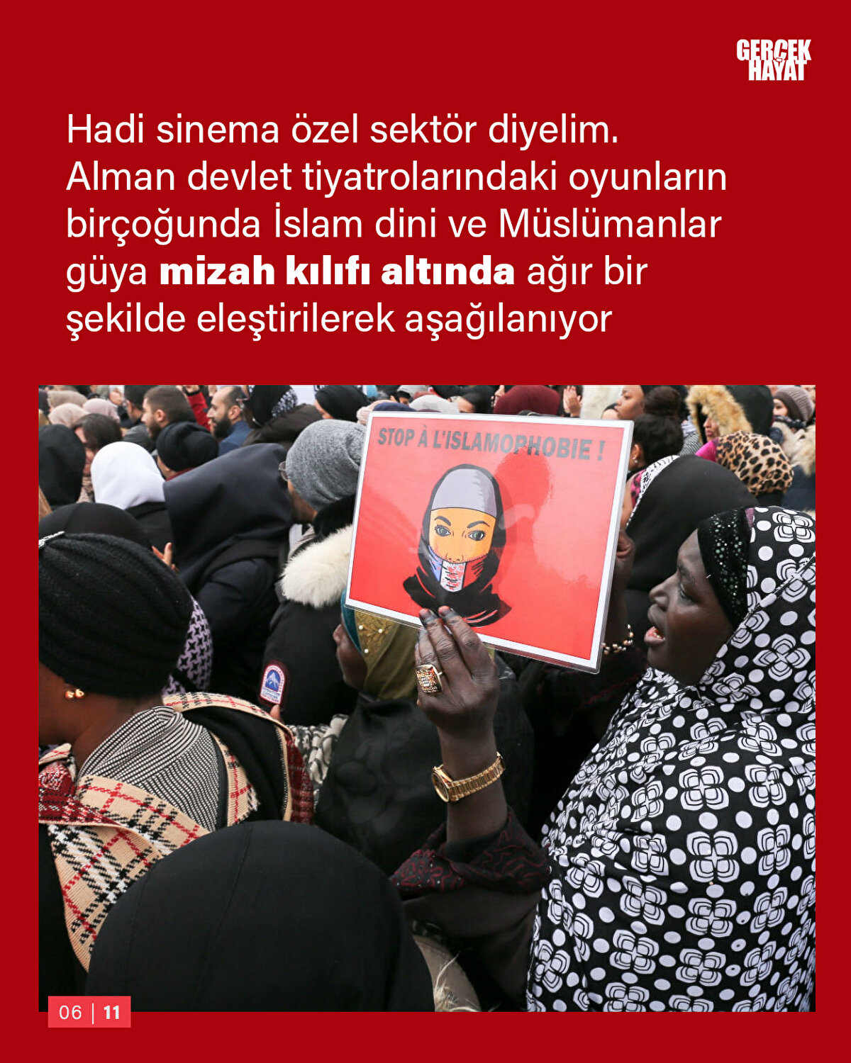 İslam dini ve Müslümanlar güya mizah kılıfı altında ağır bir şekilde eleştirilerek aşağılanıyor