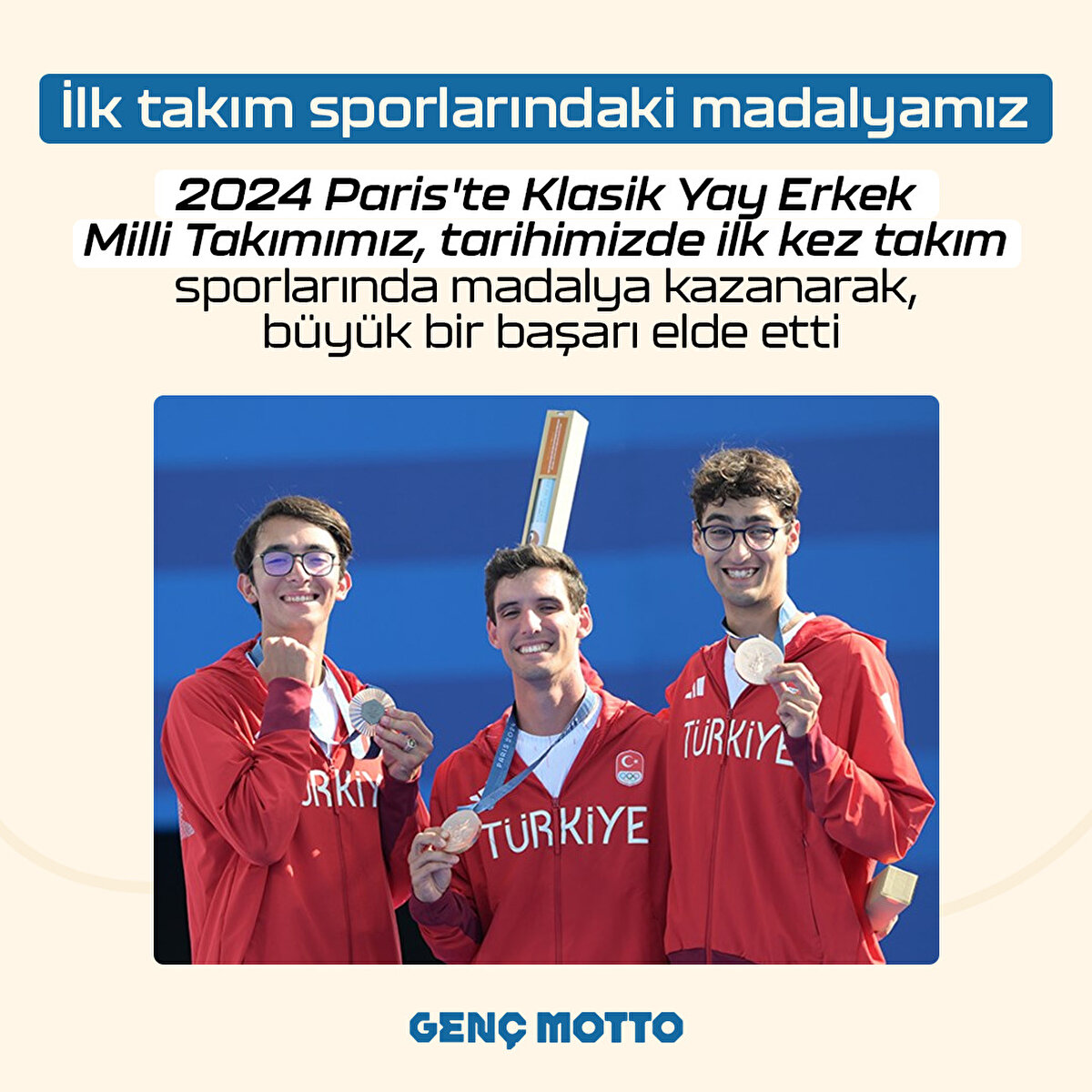 Takım sporlarındaki ilk madalyamız 2024 Paris Olimpiyatları'nda Okçuluktan geldi
