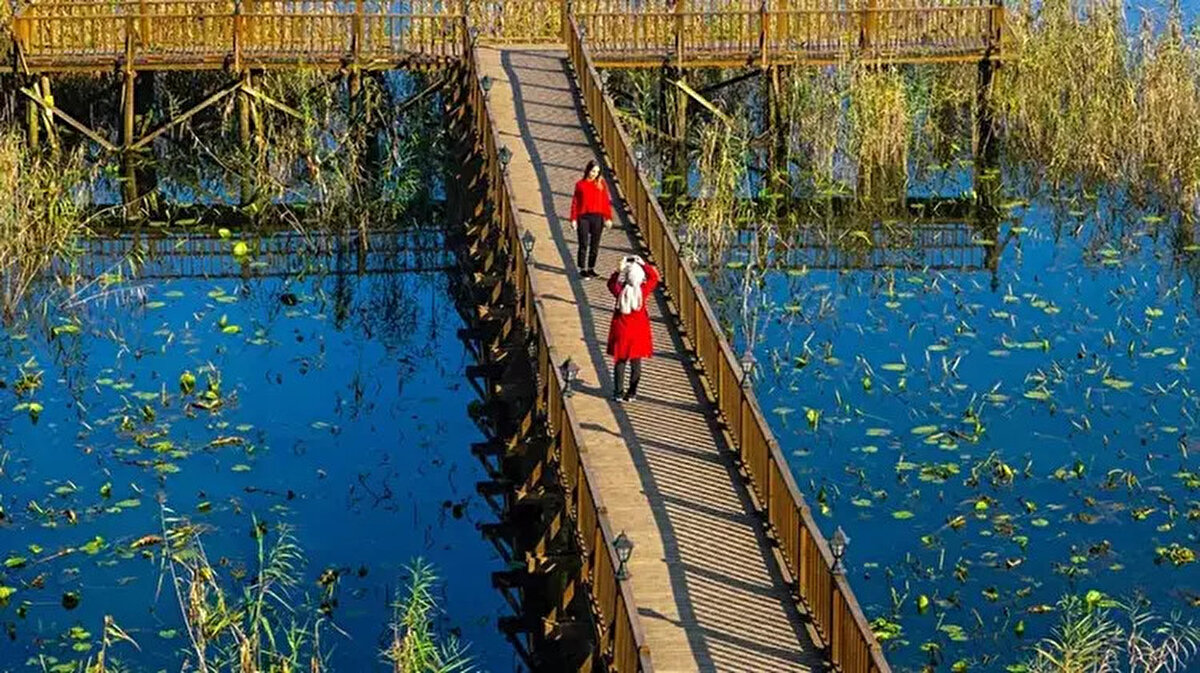 Kent merkezine 32 kilometre uzaklıktaki Efteni Gölü, Türkiye’nin ender görülen kuş türlerinin de uğrak noktası. 154 kuş türüne ev sahipliği yapan, yaban hayatı ve birçok endemik bitki türünü barındıran göl, flora ve fauna yapısı ile doğaseverleri kendine hayran bırakıyor.