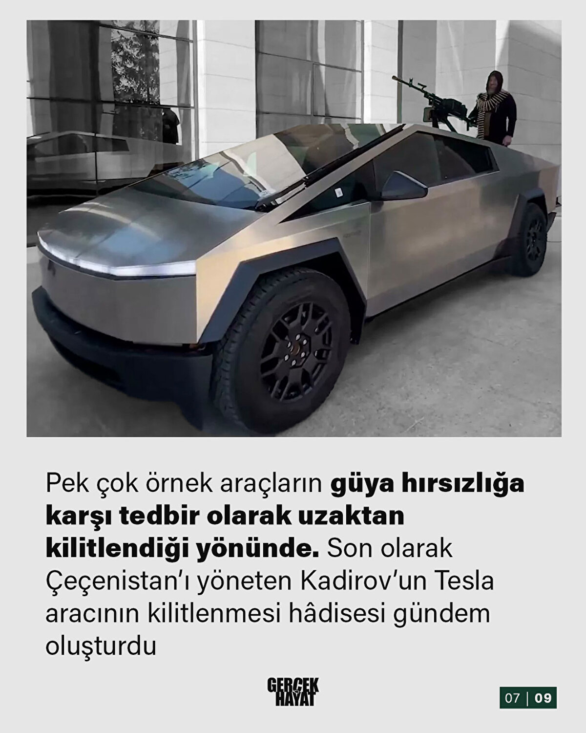 Son olarak Çeçenistan’ı yöneten Kadirov’un Tesla aracının kilitlenmesi hâdisesi gündem oluşturdu