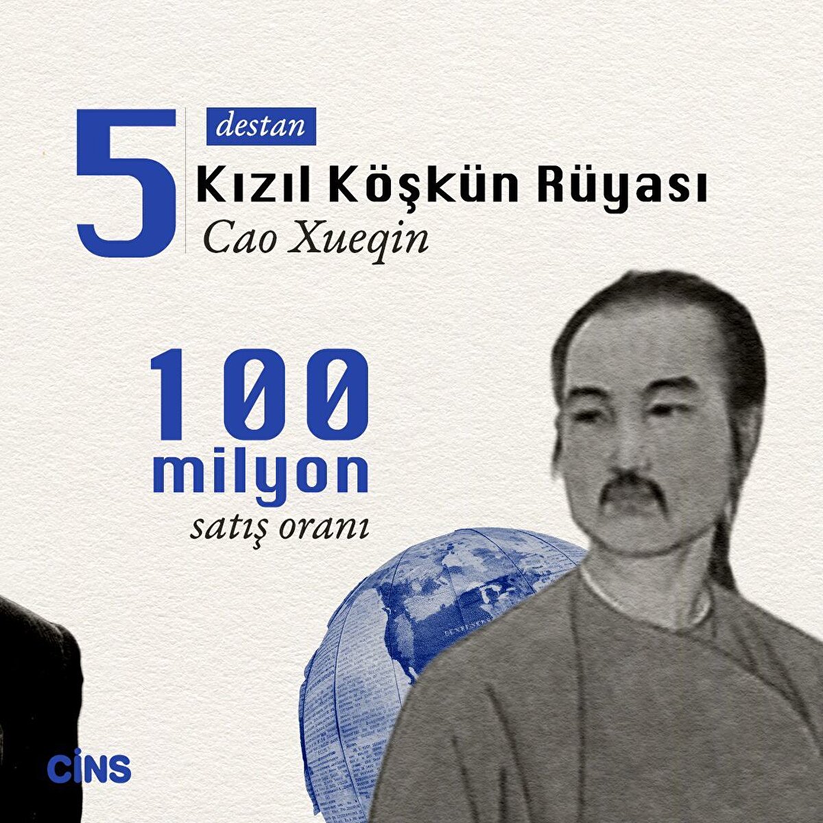 5- Kızıl K&#246;şk&#252;n R&#252;yasıCao Xueqindestan t&#252;r&#252;nde100 milyon satış oranı