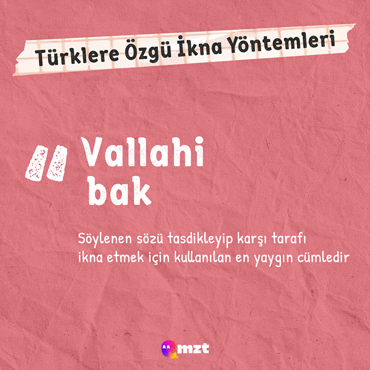 Herkesin kullandığı o genel ifade