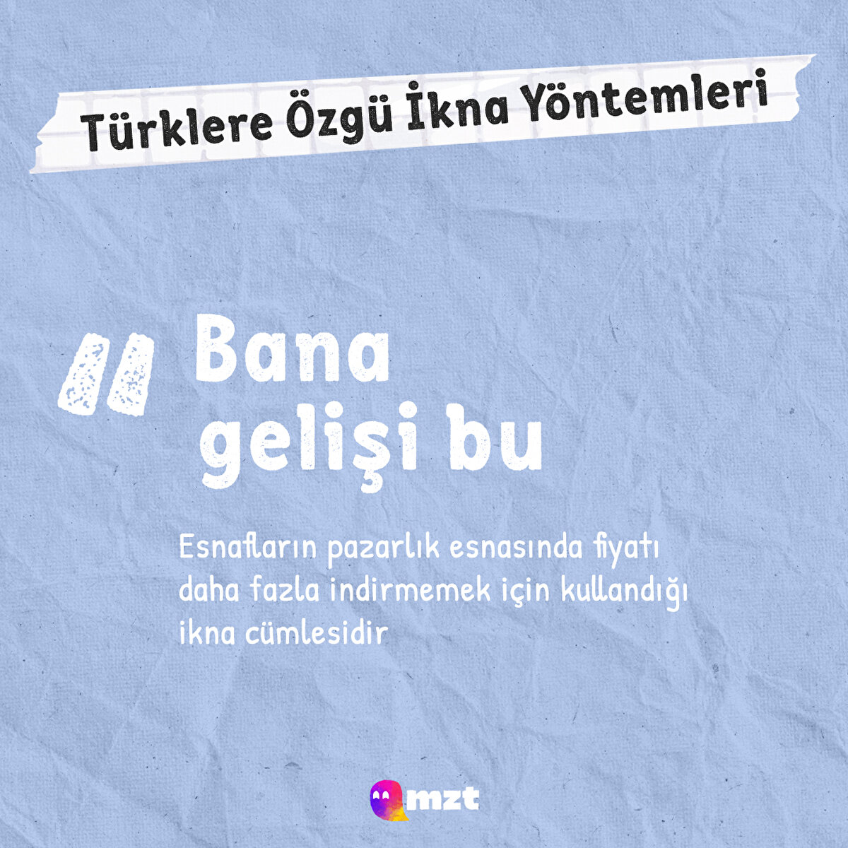 Bu cümleyi kurmayan esnaf, esnaflıktan atılıyormuş