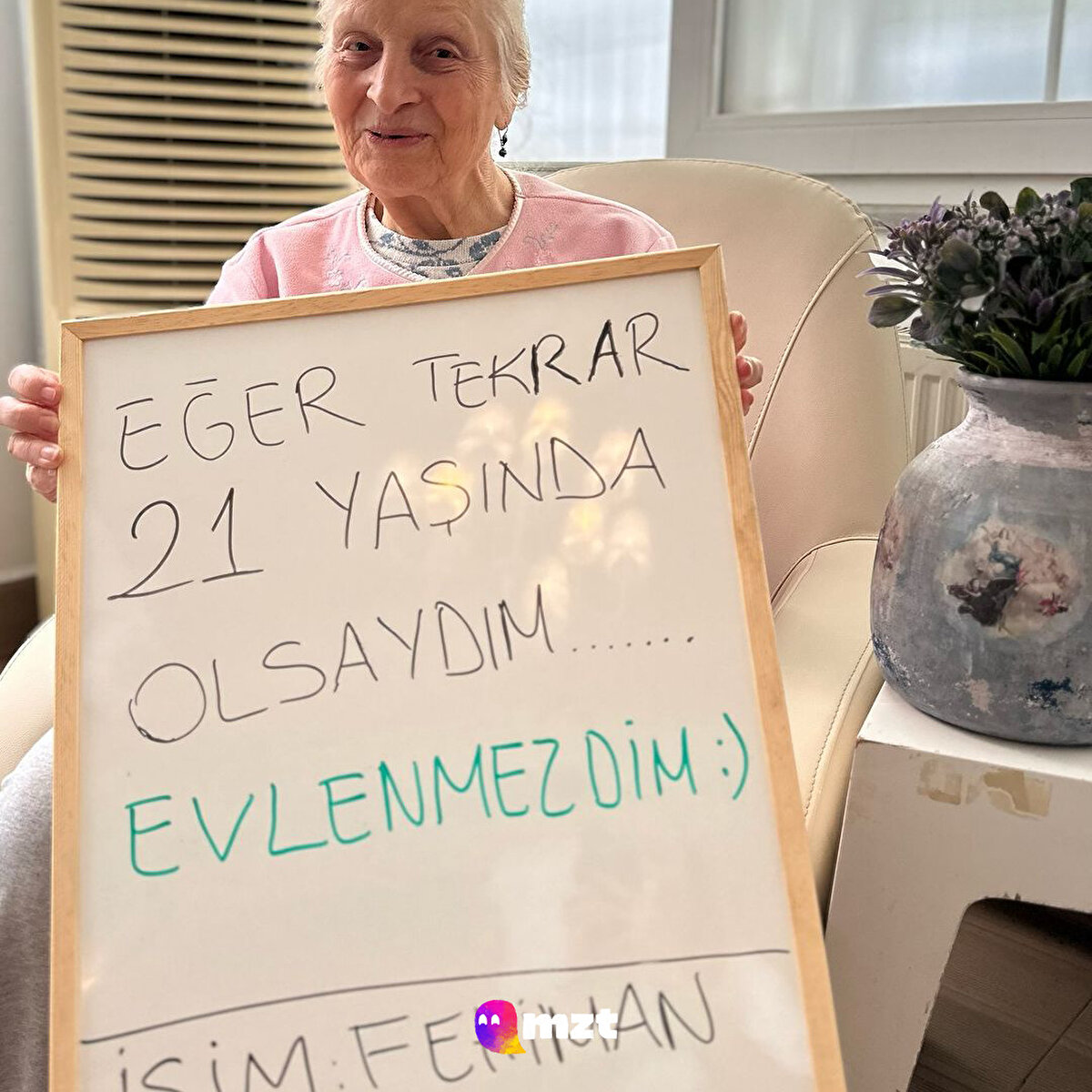 76 yaşındaki Fehiman teyzemizin cevabı