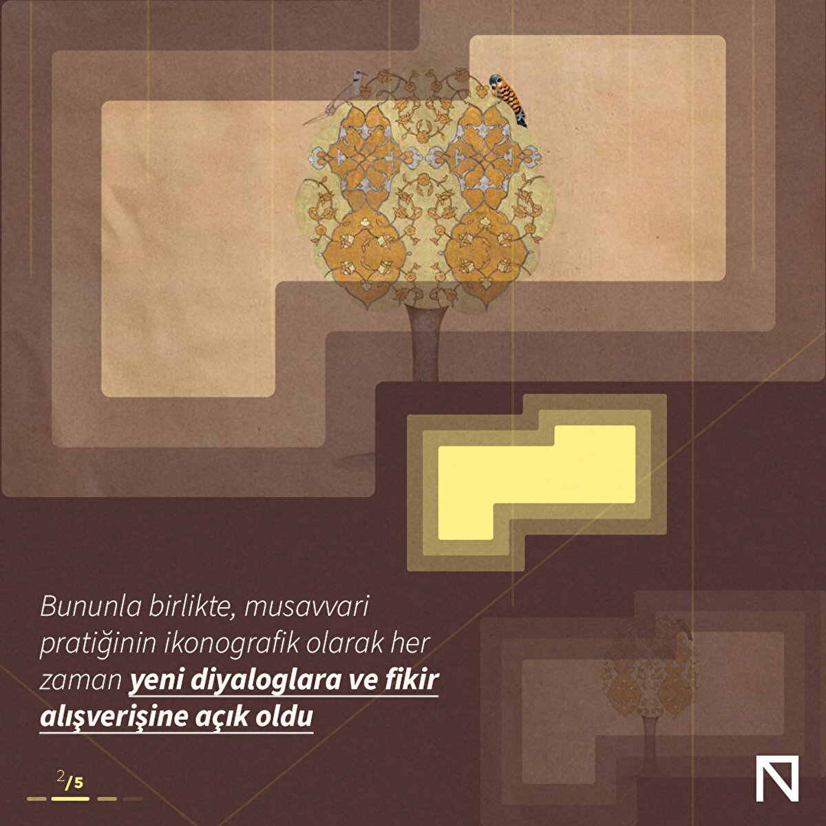 Bununla birlikte, musavvari pratiğinin ikonografik olarak her zaman yeni diyaloglara ve fikir alışverişine a&#231;ık oldu