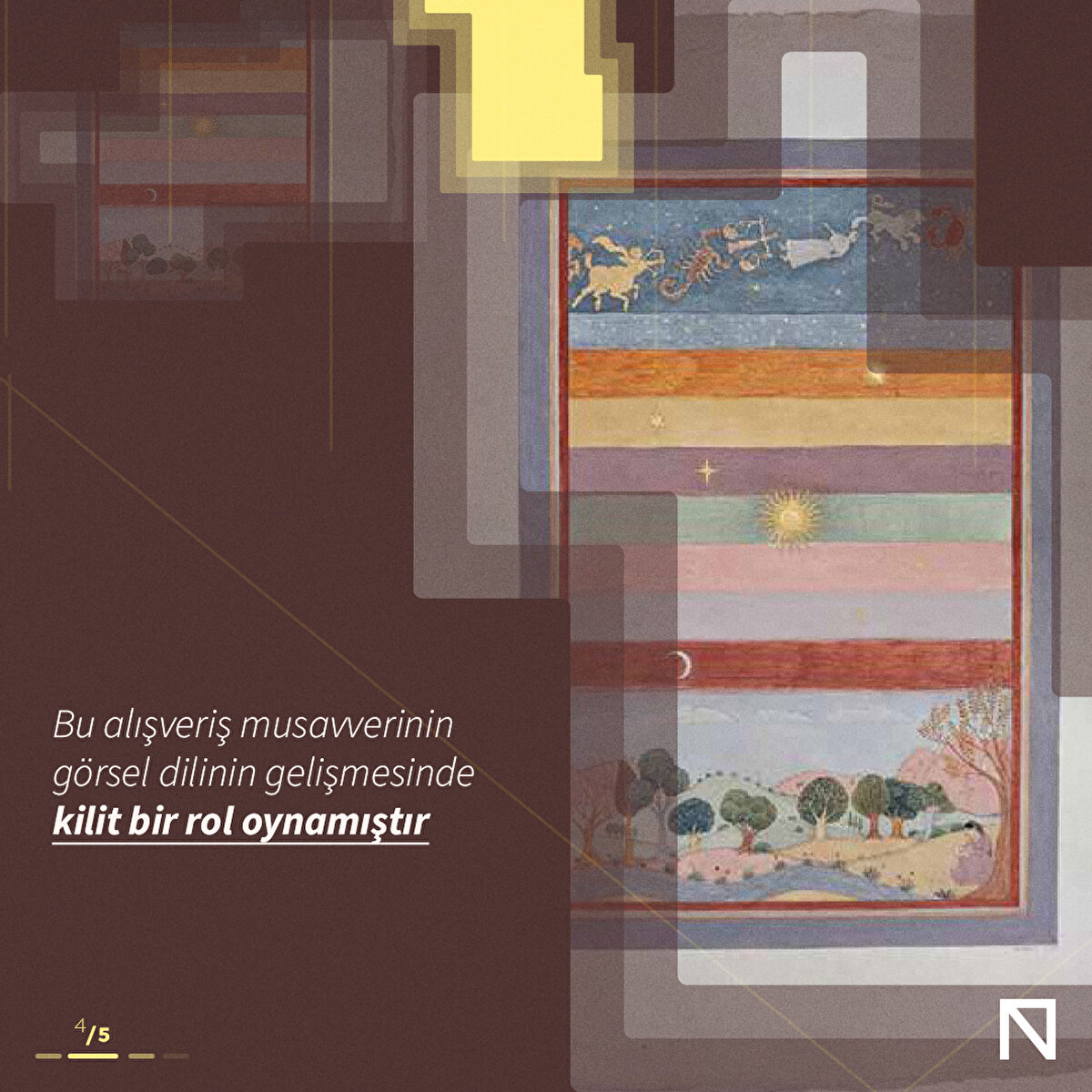 Bu alışveriş musavverinin g&#246;rsel dilinin gelişmesinde kilit bir rol oynamıştır