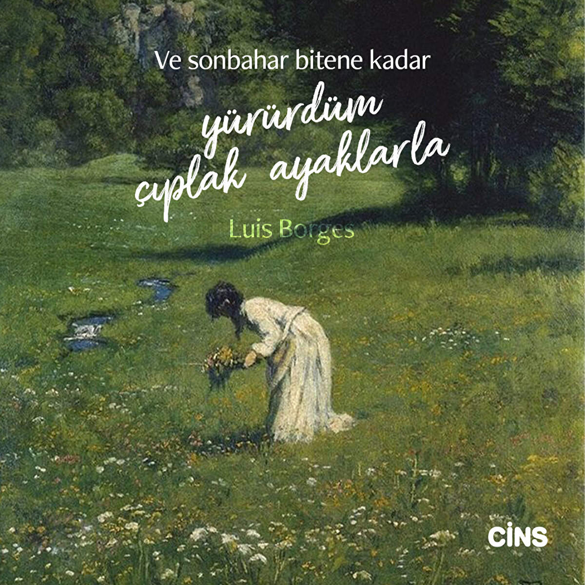 Ve sonbahar bitene kadar yürürdüm çıplak ayaklarla.