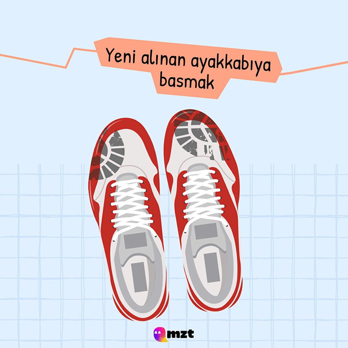 Yeni alınan ayakkabıya basmak