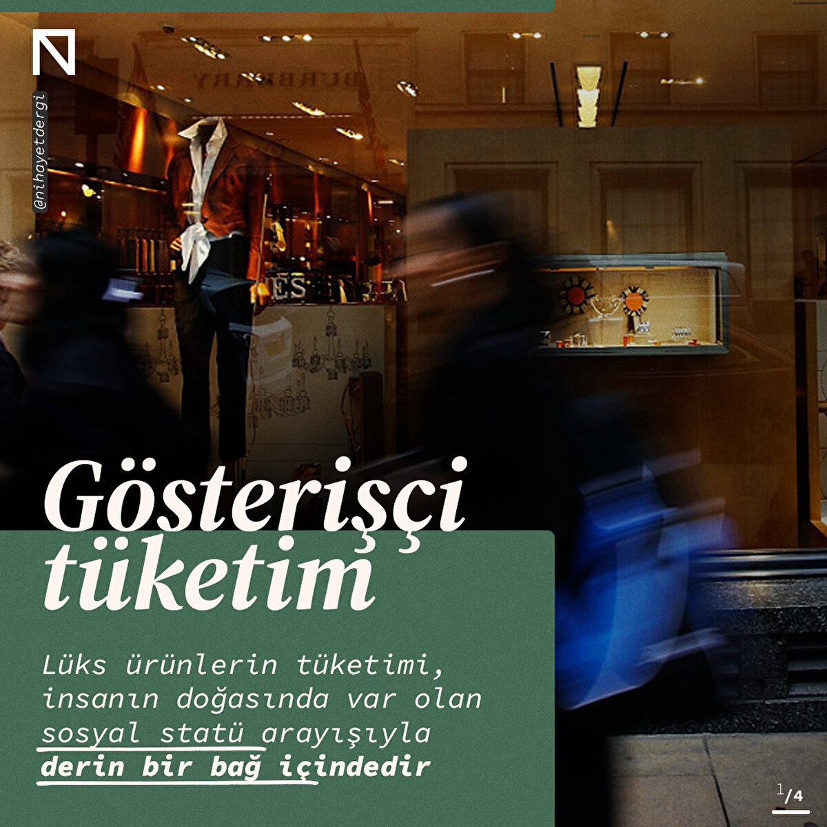 Lüks ürünlerin tüketimi, insanın doğasında var olan sosyal statü arayışıyla derin bir bağ içindedir