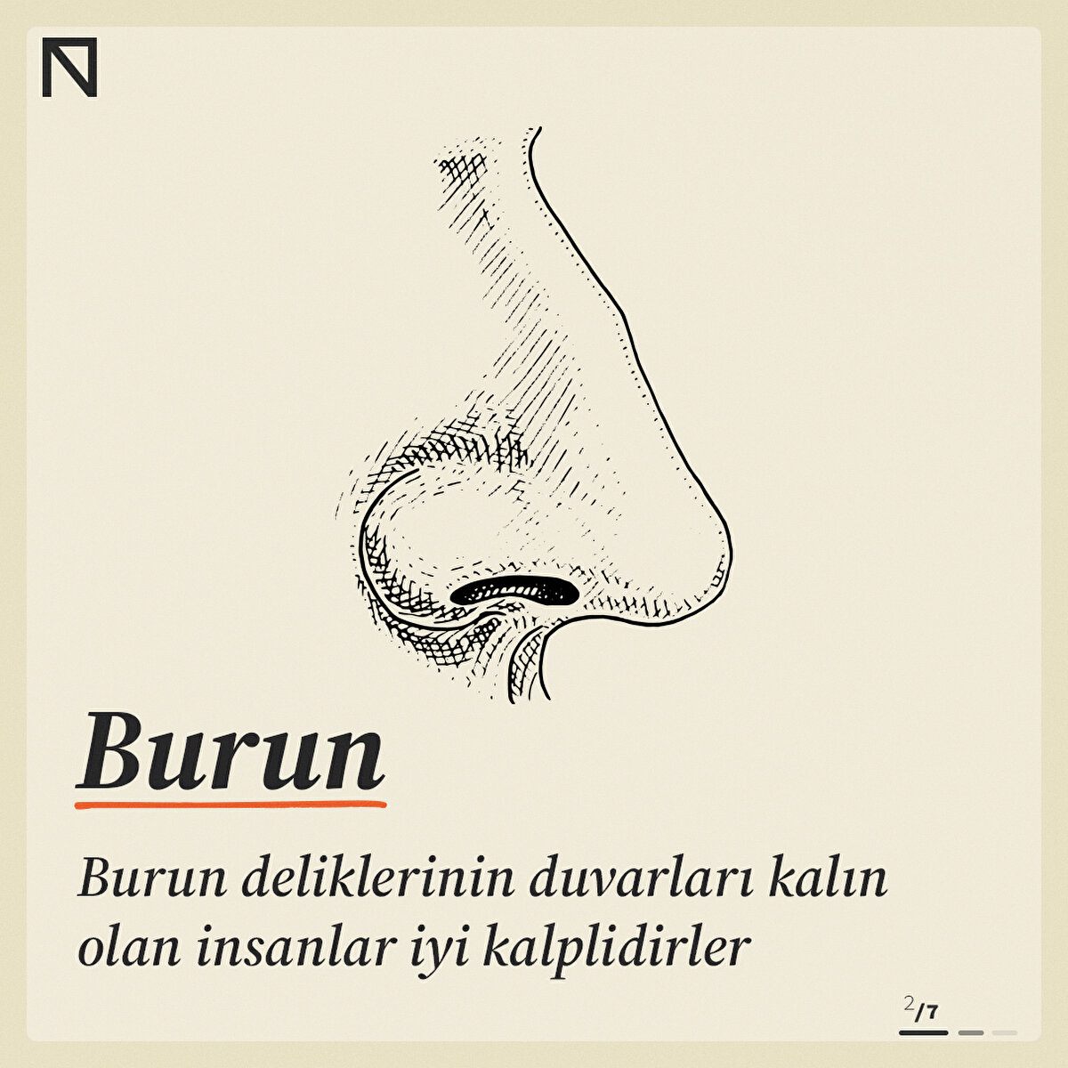 Burun deliklerinin duvarları kalın olan insanlar iyi kalplidirler