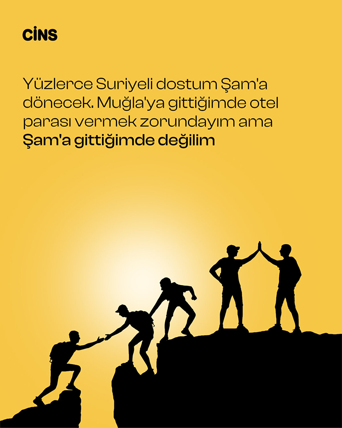 Yüzlerce Suriyeli dostum Şam'a dönecek. Muğla'ya gittiğimde otel parası vermek zorundayım ama Şam'a gittiğimde değilim 