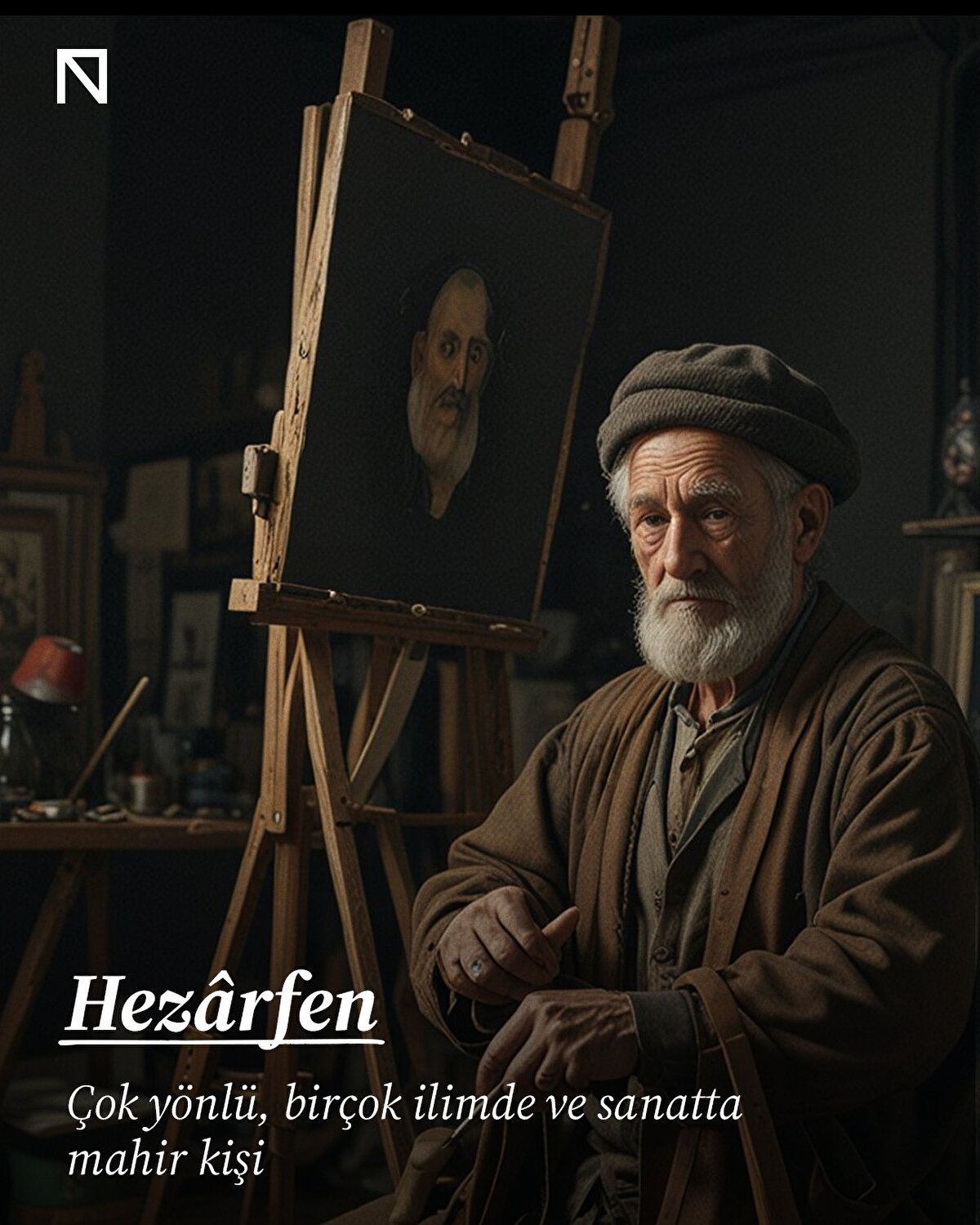 Çok yönlü, birçok ilimde ve sanatta mahir kişi