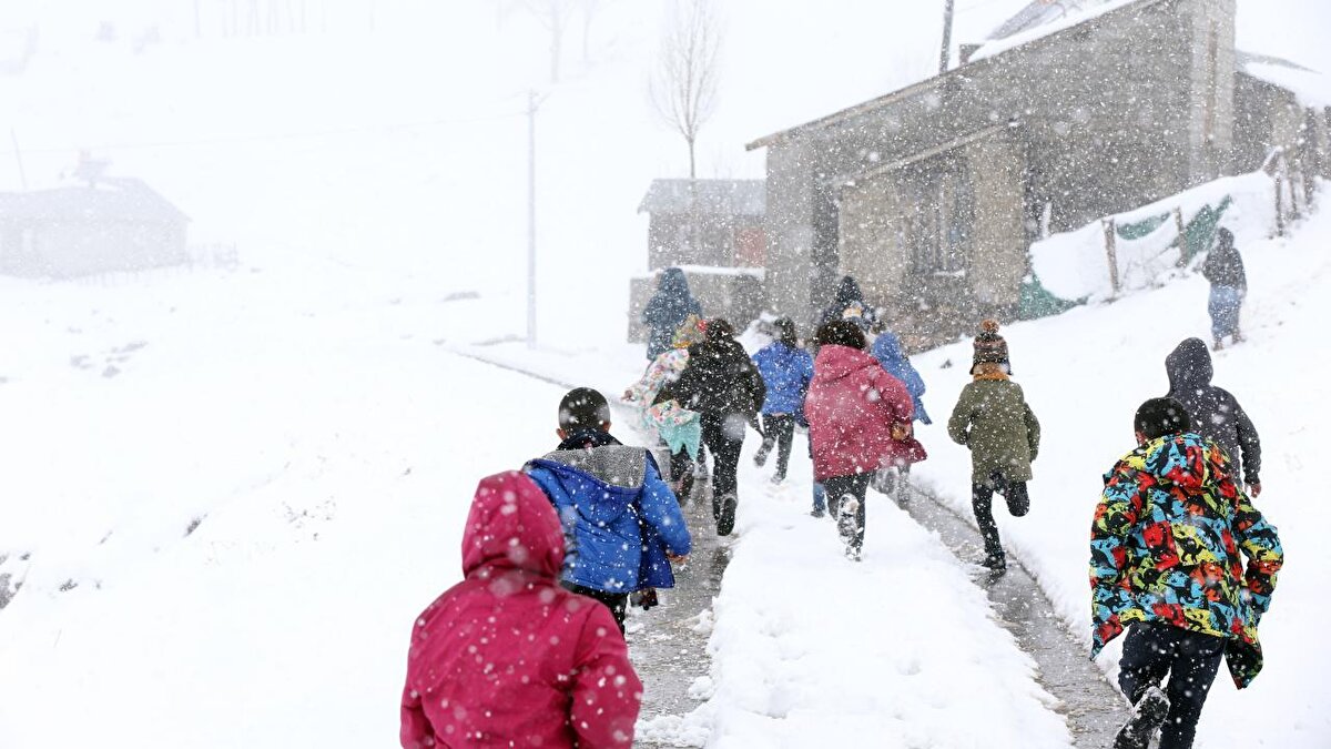 Gümüşhane<br><br>Gümüşhane'de tüm okullarda kar nedeniyle eğitime ara verildi.