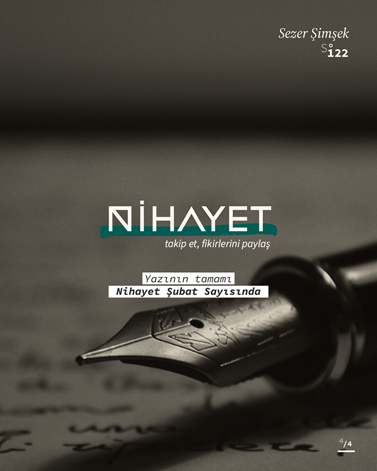 Yazının tamamı Nihayet Dergi Şubat sayısında