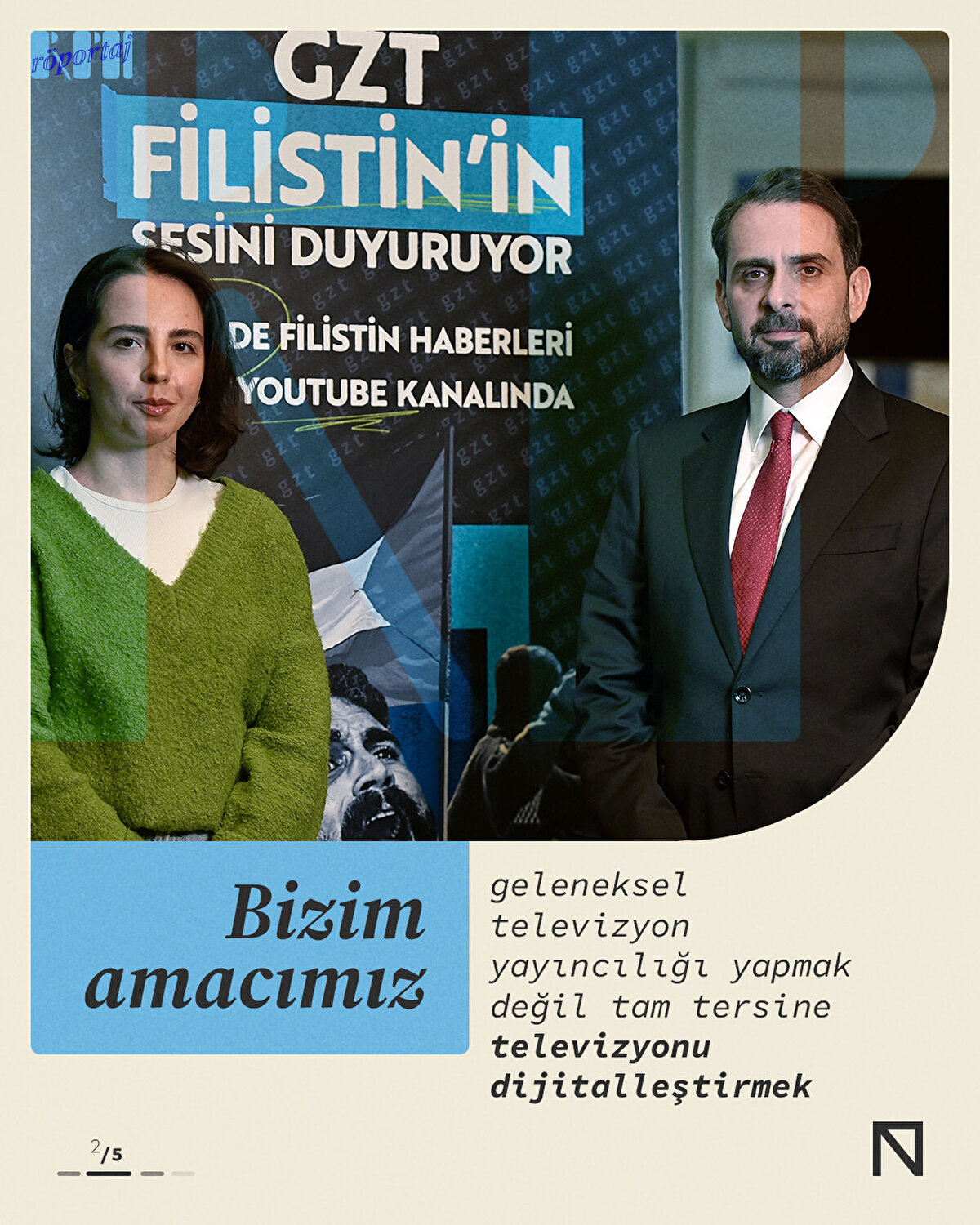 Bizim amacımız geleneksel televizyon yayıncılığı yapmak değil tam tersine televizyonu dijitalleştirmek