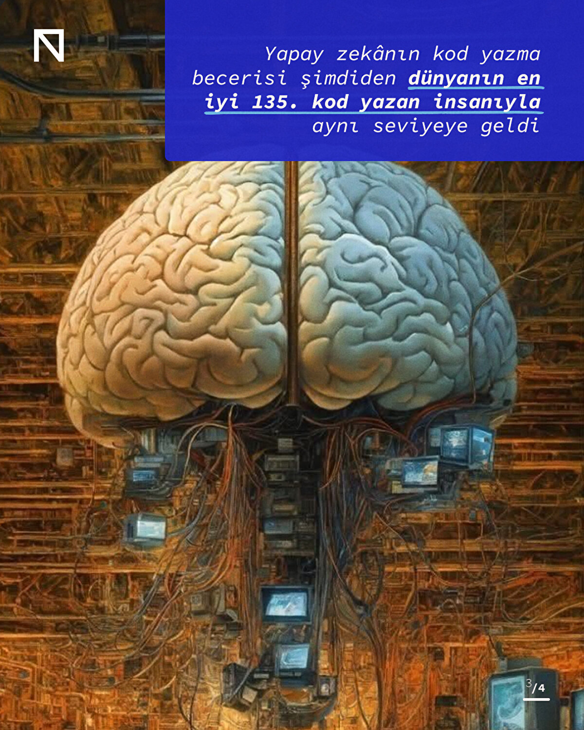 Yapay zekânın kod yazma becerisi şimdiden dünyanın en iyi 135. kod yazan insanıyla aynı seviyeye geldi