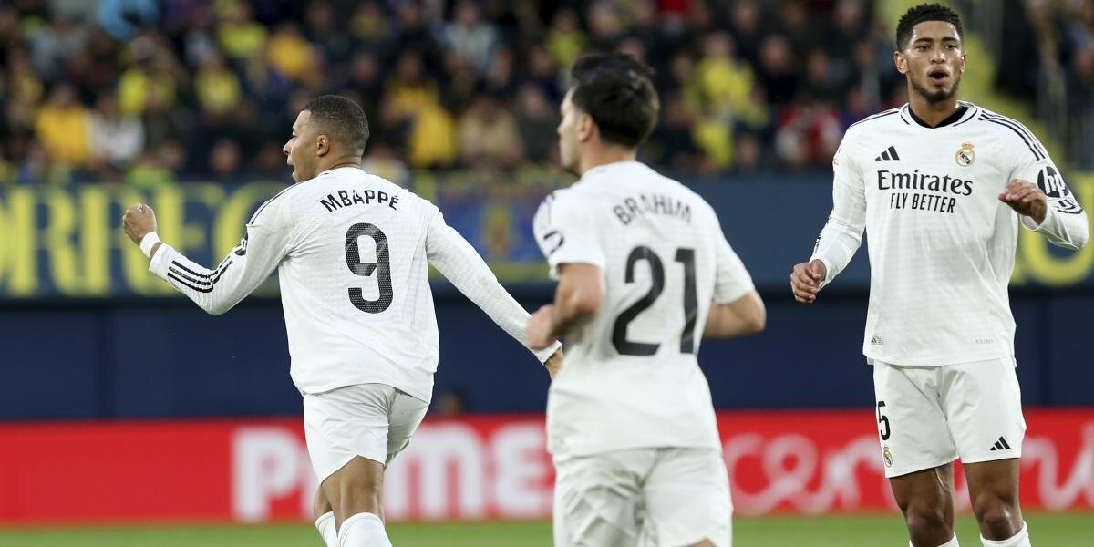 Mbappe attığı 2 golle takımına üç puan kazandırdı ve Real Madrid maç fazlasıyla birinci sırada yer aldı.