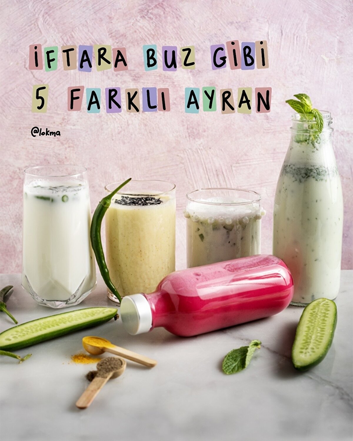 İftara buz gibi 5 farklı ayran