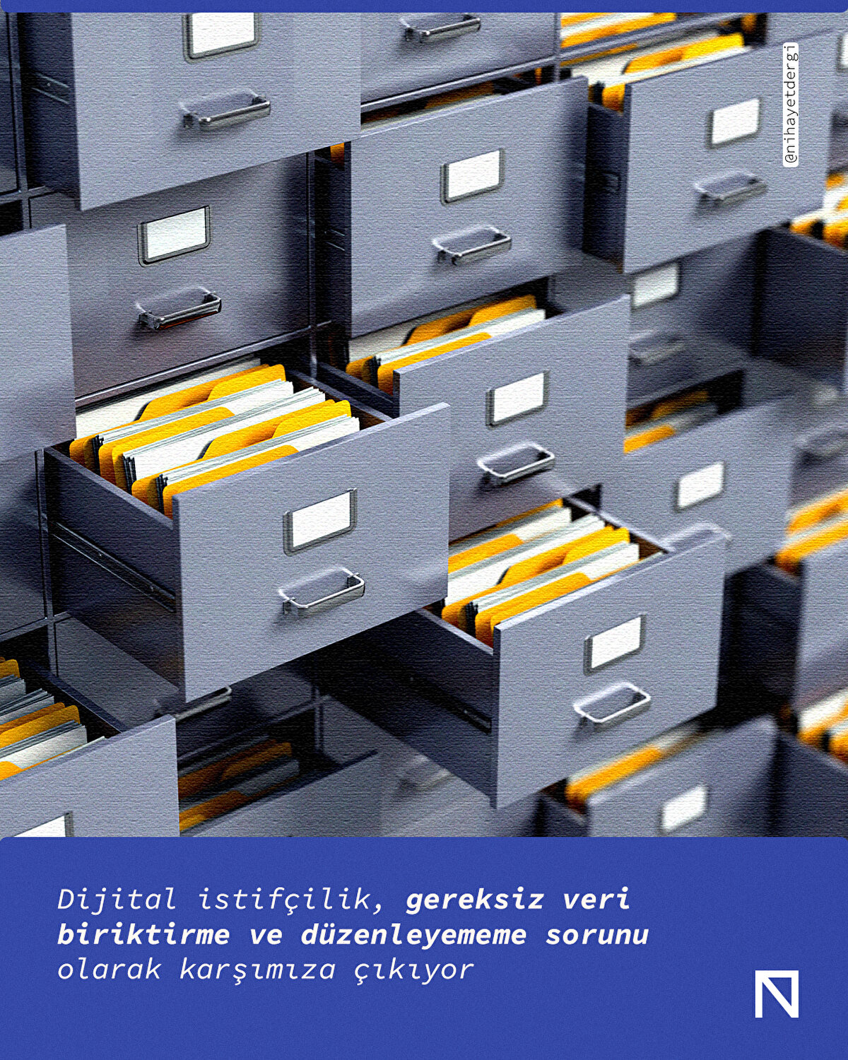 Dijital istifçilik, gereksiz veri biriktirme ve düzenleyememe sorunu olarak karşımıza çıkıyor