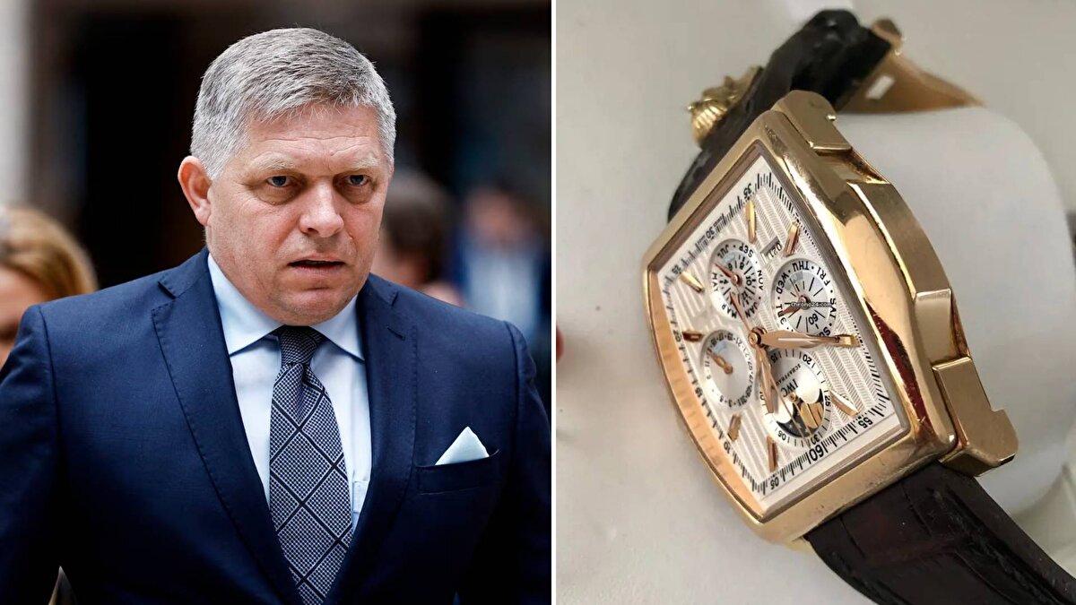 Slovakya - Robert Fico<br><br>Saat: IWC Da Vinci Edition Kurt Klaus<br><br>Fiyat: 15.000$ (570.019 TL)